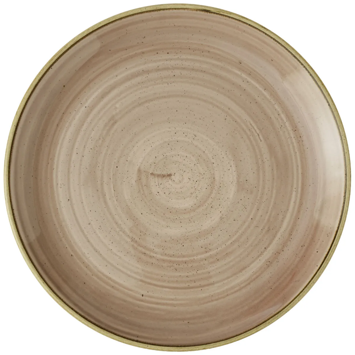 12x Churchill Piatto piano coupe Stonecast Truffle; 28.8 cm (Ø); marrone chiaro/marrone; rotonda; 12 pz. / Pacco