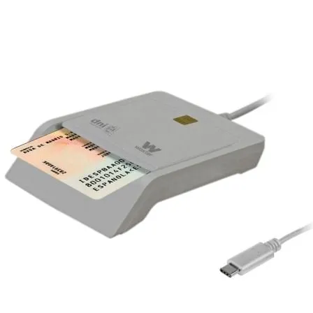 Woxter PE26-198 Adattatore per smart card USB 2.0 di tipo C, lettore di identificazione elettronico