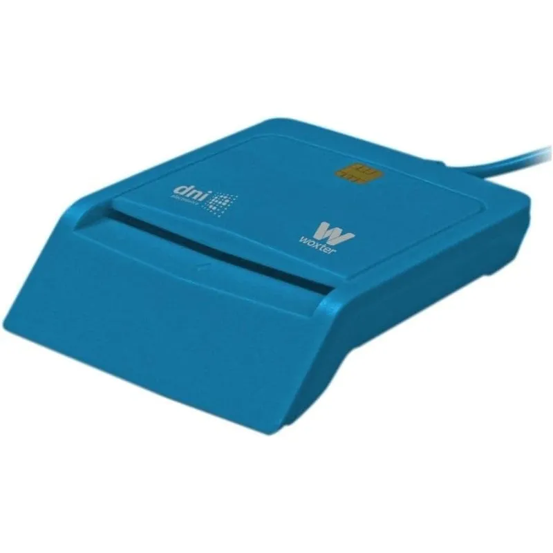 Adattatore per lettore di smart card USB 2.0 di tipo C blu WOXTER PE26-197 incluso
