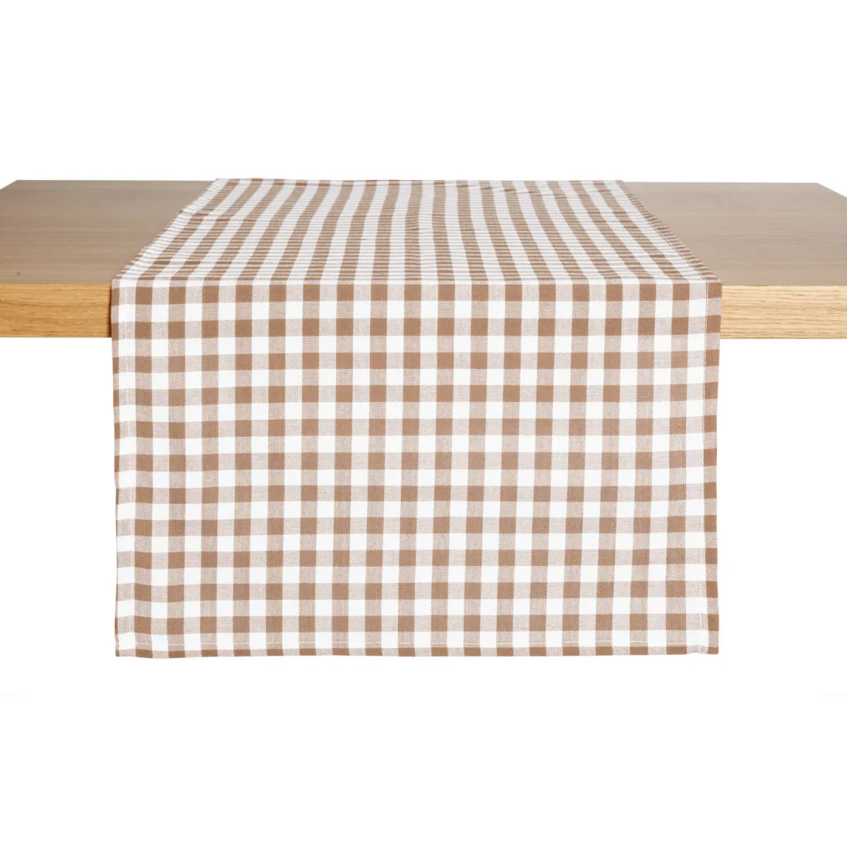 ERWIN M. Runner tavola Rustica; 40x130 cm (LxL); beige/bianco; rettangolare