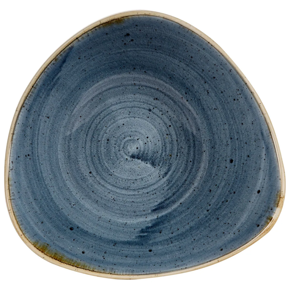 12x Churchill Bowl Stonecast Blueberry triangolare; 600 ml, 23.5x23.5 cm (LxL); blu/marrone; 12 pz. / Pacco
