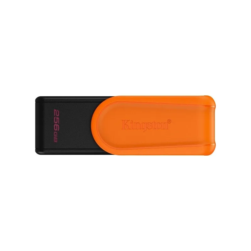 Kingston DataTraveler Exodia S 256 GB USB 3.2 Gen 1 Nero/Arancione Chiavetta USB con Cappuccio Rotante