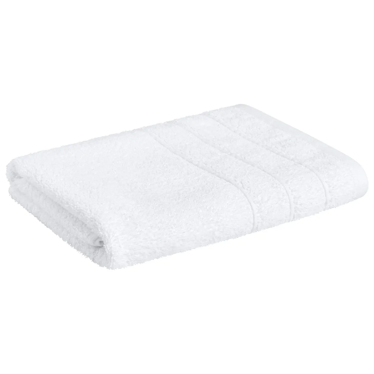 5x PULSIVA Asciugamano viso Samos; 50x100 cm (LxL); bianco; 5 pz. / Pacco