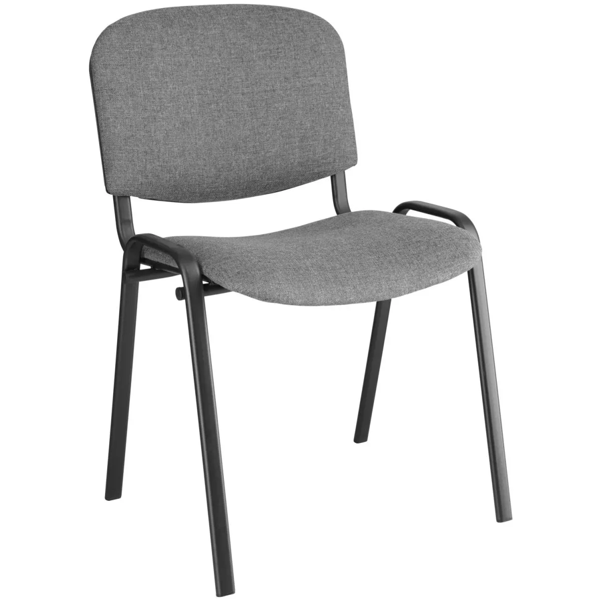 2x PULSIVA Sedia da conferenza ISO Stavio; 54x42x79.5 cm (LxPxH); grigio scuro; 2 pz. / Pacco