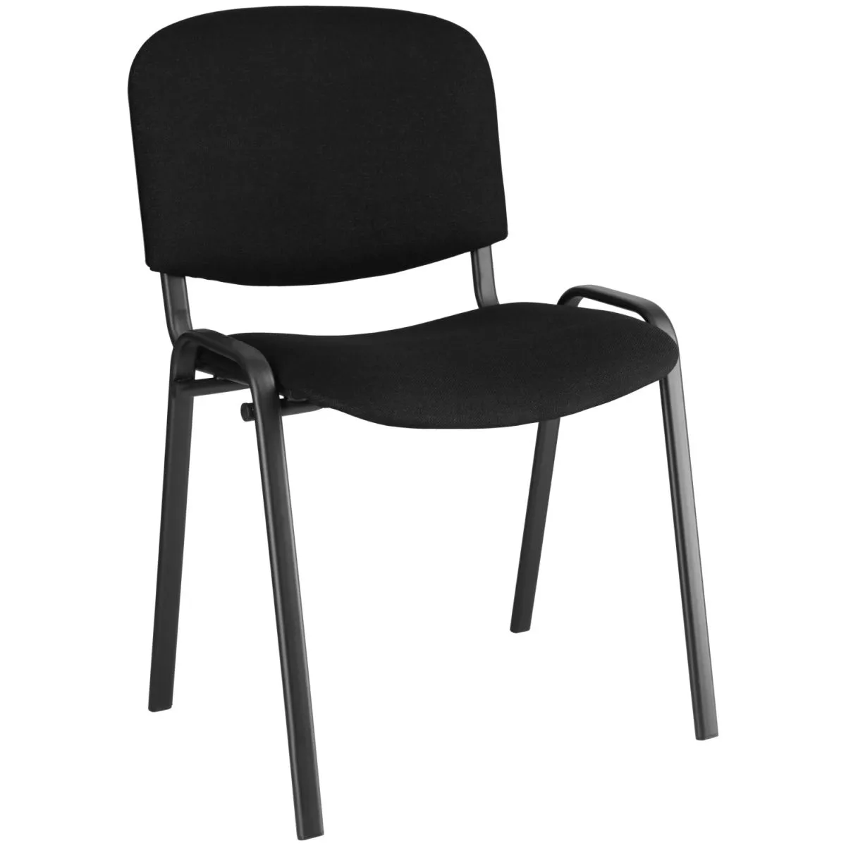 2x PULSIVA Sedia da conferenza ISO Stavio; 54x42x79.5 cm (LxPxH); nero; 2 pz. / Pacco
