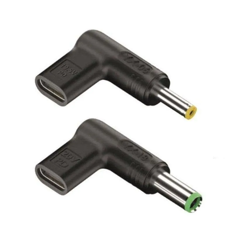 Clavija adattatore corrente NGS BUD-D USB-C 2 pezzi angolo retto per Dell