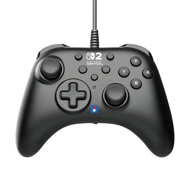 Hori Nintendo Switch 2 Gamepad cablato USB nero con pulsanti programmabili