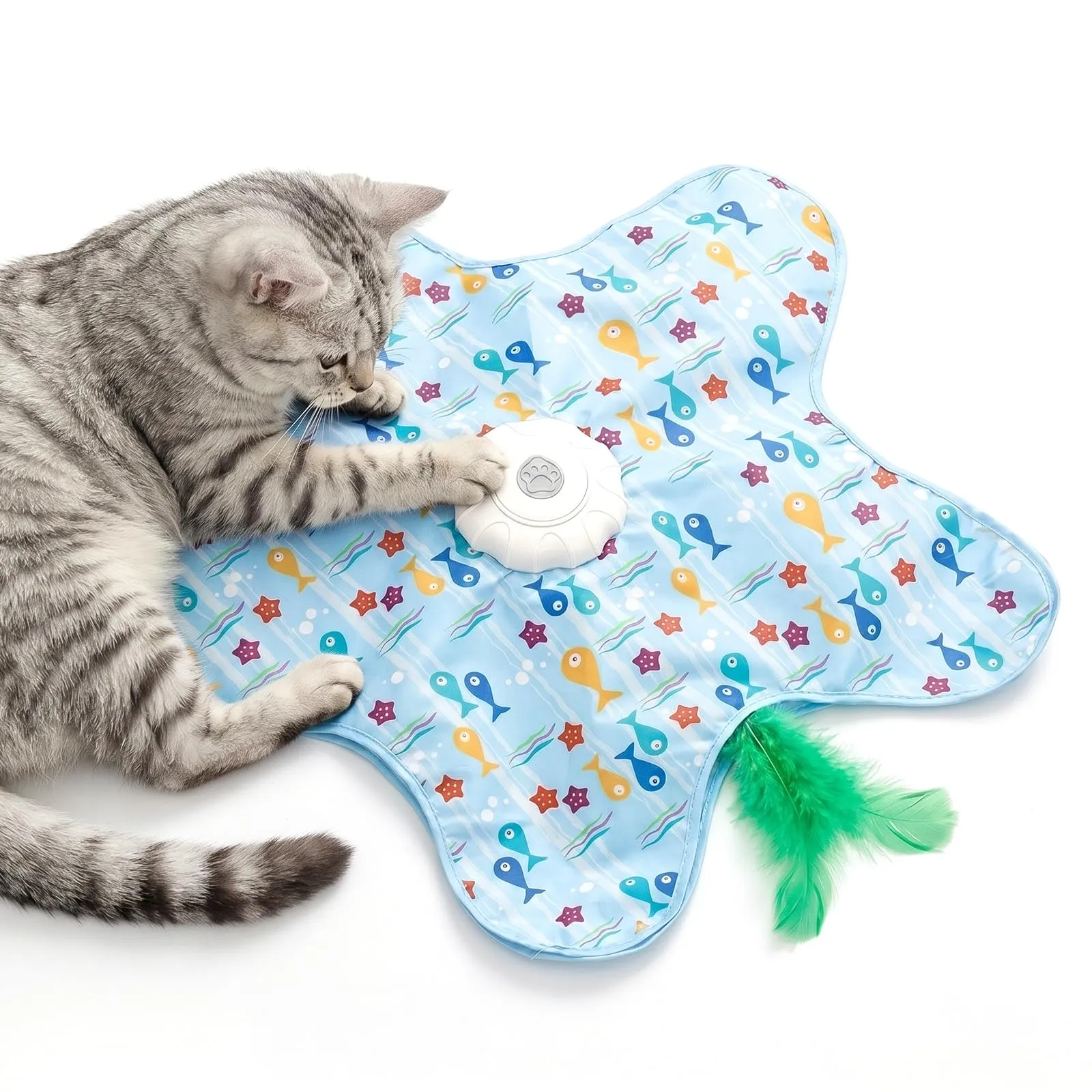 Giochi Interattivi per Gatti, Gioco Gatto Ricaricabile via Usb con Canto Degli Uccellini, Giochi per Gatti Elettrico con 3 Modalità, Gioco Interattivo Gatto per Gatti Domestici, Gattini e Gatti Adult