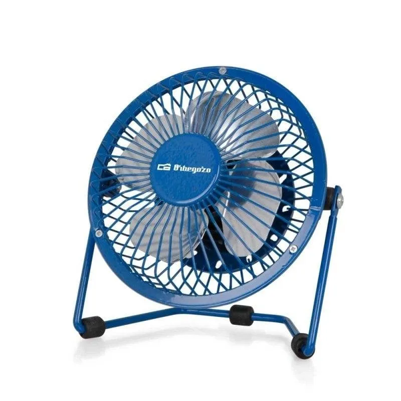 Ventilatore da Tavolo Orbegozo PW 1026 8W 10cm USB Metallo Blu Silenzioso