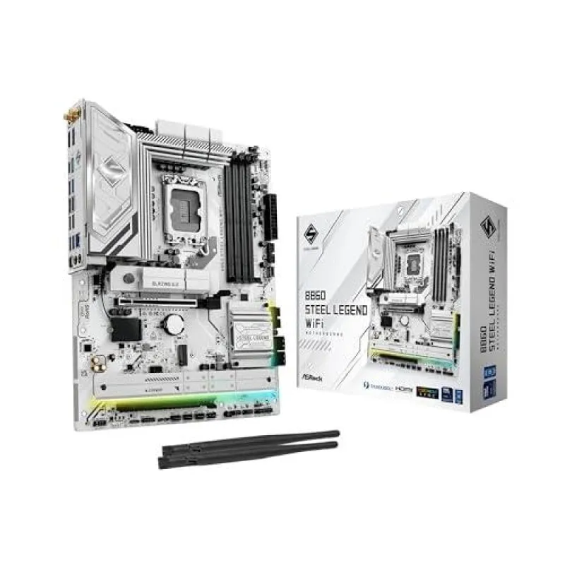 Scheda madre Asrock B860 LGA 1851 ATX Steel Legend WiFi DDR5 DualBIOS PCIe 5.0