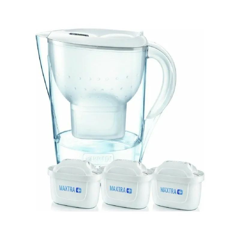 Brita Marella 2.4L Brocca Bianca + 3 Filtri Maxtra Pro Indicatore Digitale