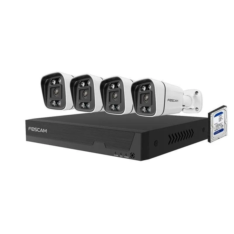 Videocamere di sorveglianza Foscam FN9108E 2K Visione Notturna Interna ed Esterna Audio Bidirezionale