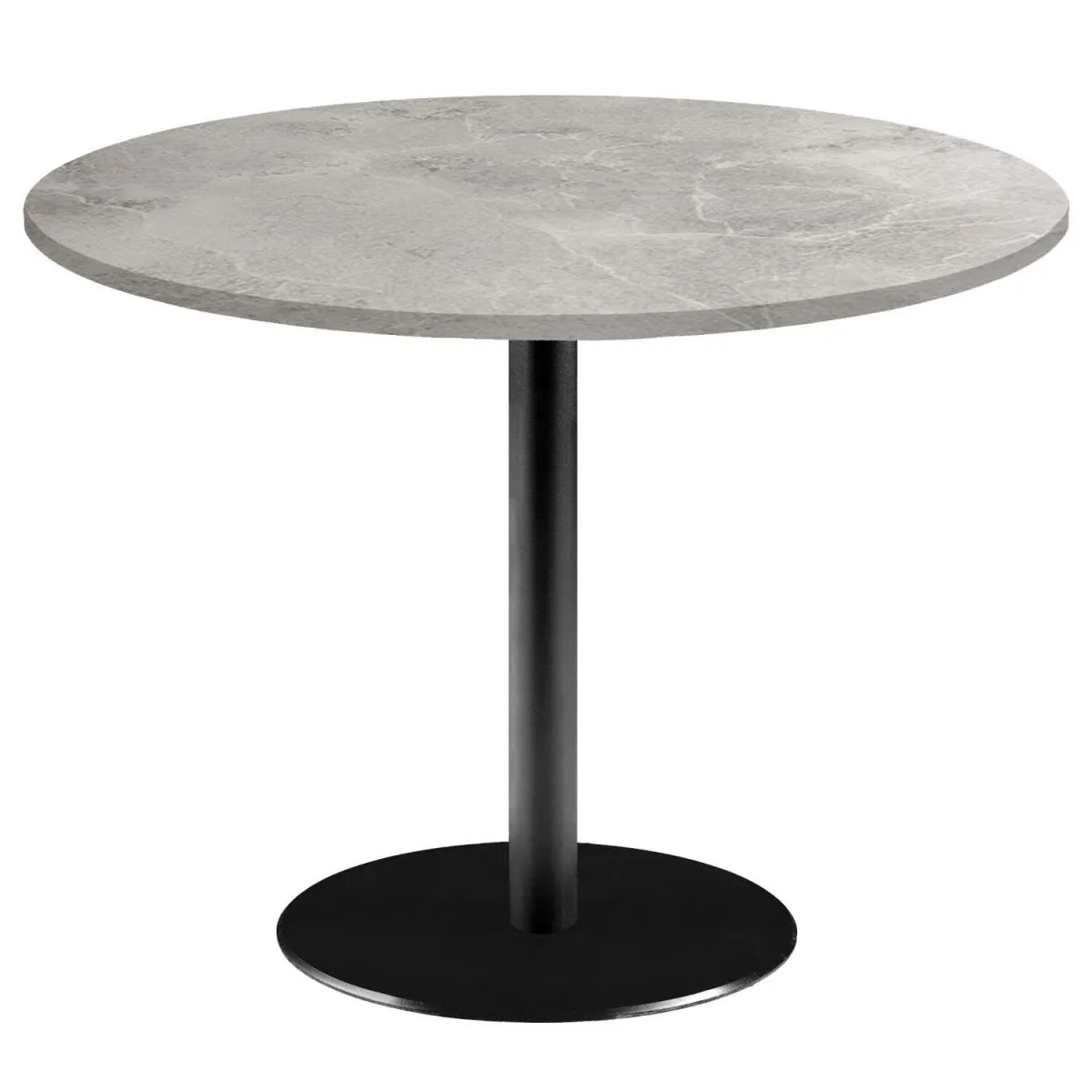 RestooTab Tavolo Roma XL rotondo - laminato pietra; 75x120 cm (HxØ); grigio chiaro; rotonda