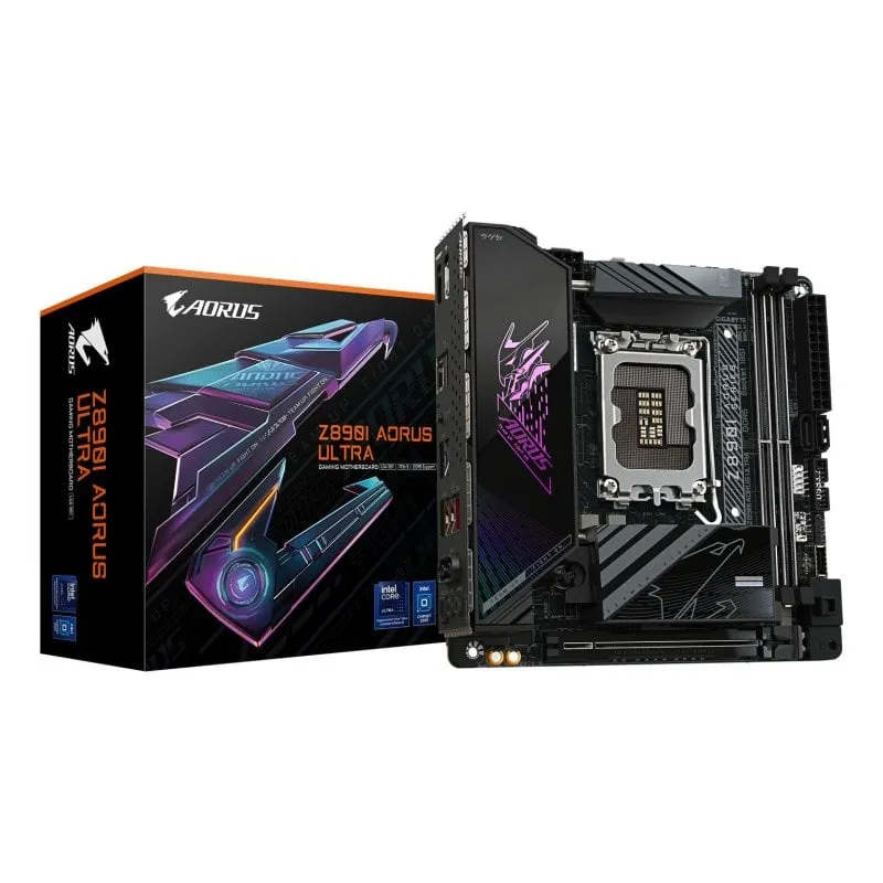 Placa Base Gigabyte Z890I Intel LGA 1851 Mini ITX AORUS Ultra Wi-Fi 7 Thunderbolt 4