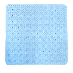 Tappeto bagno antiscivolo doccia (53x53x0,7cm) SOLID Azzurro TADO400P130