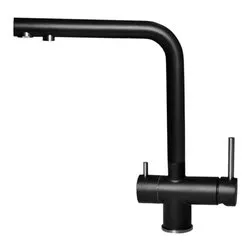 Miscelatore lavello doccetta predisposizione acqua filtrata TOURMALINE Nero MKKTOU86