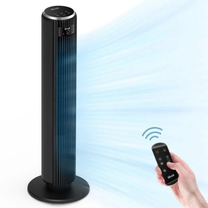 Ventilatore a Colonna Levoit TempSense 36 DC 26W 12 Velocità Ultra Silenzioso Telecomando