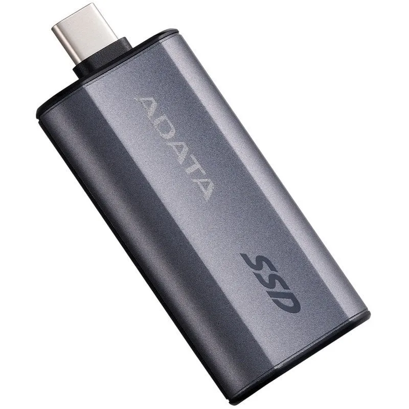Disco rigido SSD esterno ADATA SC750 da 2 TB USB tipo C 10 Gbit/s 1050 MB/s Grigio