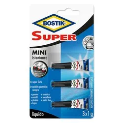 Collante istantaneo universale Super Rapid 3pz (1gr) Trasparente D2743