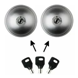 Serratura di sicurezza Ufo3 protezione furgoni chiave KA 2 pz SMART DUO Nickel satinato 8090S223GM