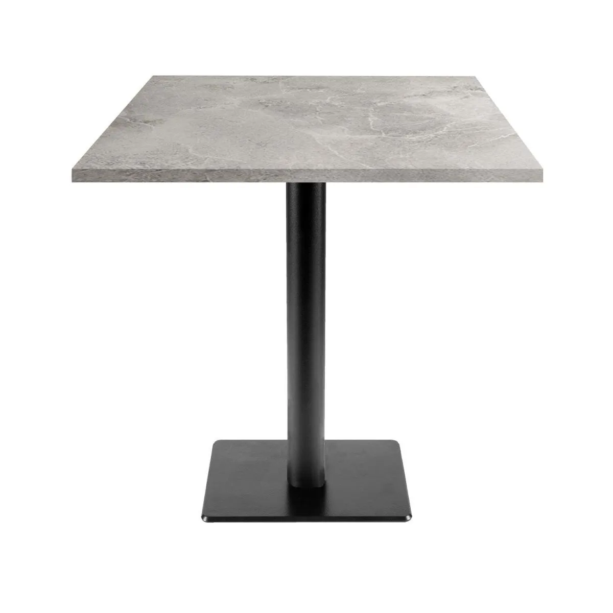 RestooTab Tavolo Milano-T quadrato - laminato pietra; 70x70x75 cm (LxLxH); grigio chiaro; quadrata