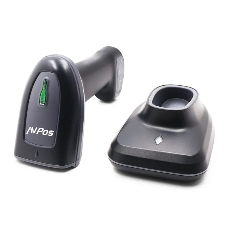 Scanner USB wireless Bluetooth AVPos BT230 1D/2D con batteria da 2000 mAh e protezione dalle cadute