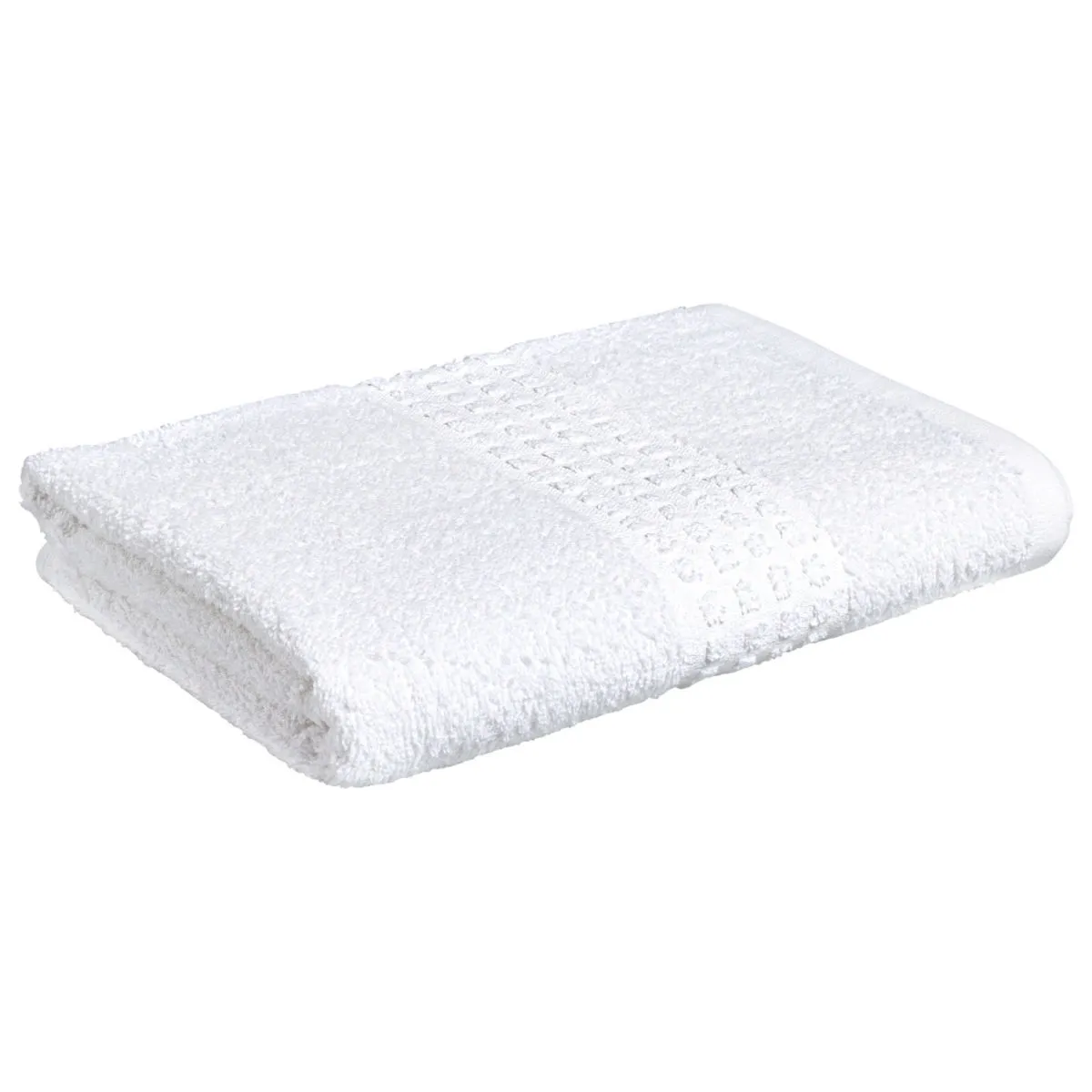 5x PULSIVA Asciugamano viso Paros; 50x100 cm (LxL); bianco; 5 pz. / Pacco