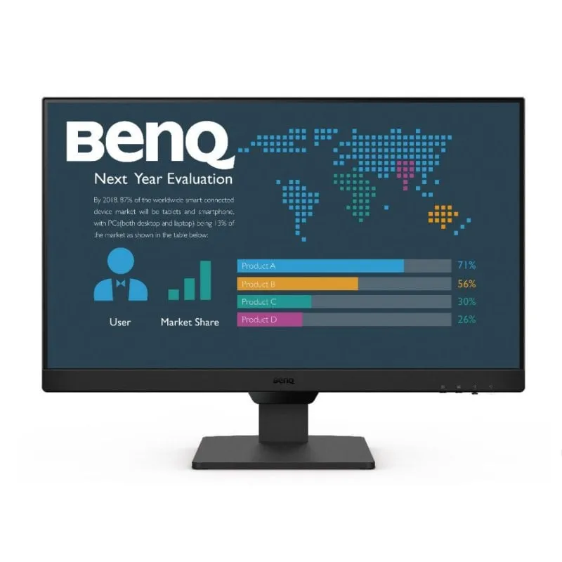 Monitor BenQ 23,8" 1080p 100Hz IPS Low Blue Light Flicker Free Altoparlanti VESA