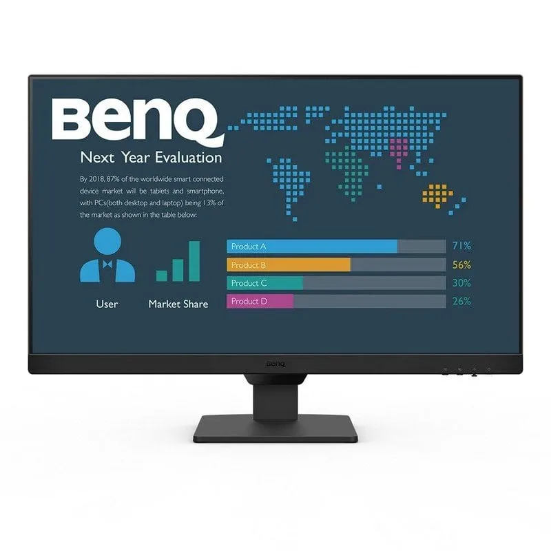 Monitor IPS BenQ da 27″ 1080p 100Hz con altoparlanti Flicker Free e bassa luce blu