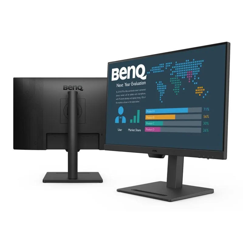 Monitor BenQ 27″ 1080p 100Hz IPS con altoparlanti regolabili in altezza VESA, nero