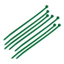 Set fascette cablaggio 100 pz (4,8x200mm) per serraggio cavi da 3 a 50 mm Verde PP7520 8