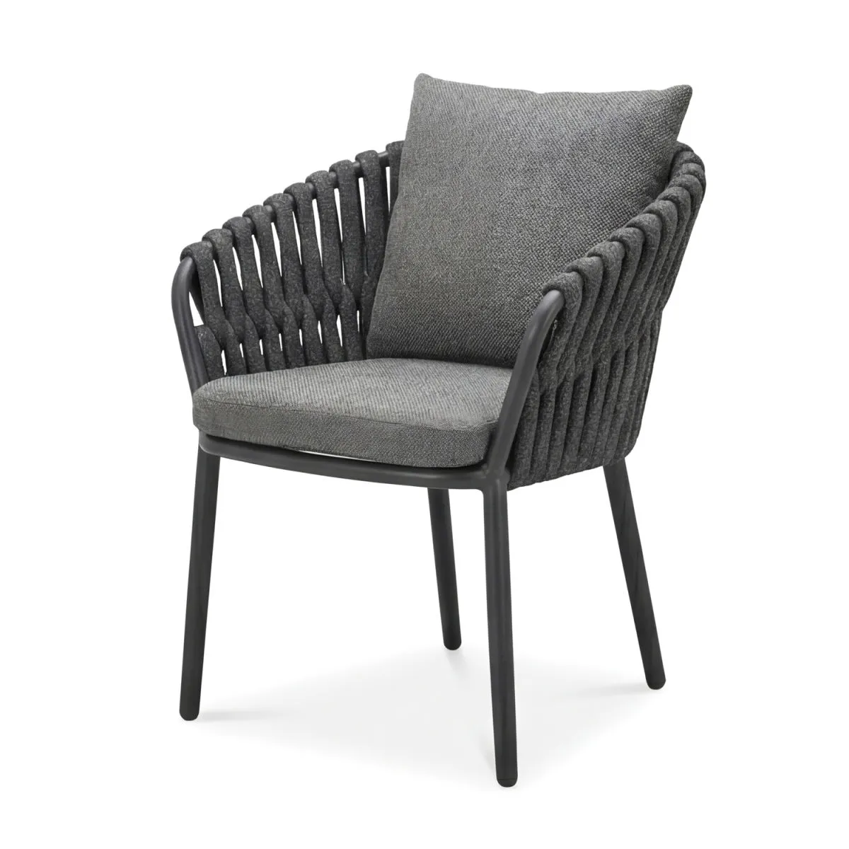 4x Barths Torino - Dining Chair; 61x65x78 cm (LxPxH); antracite; 4 pz. / Pacco