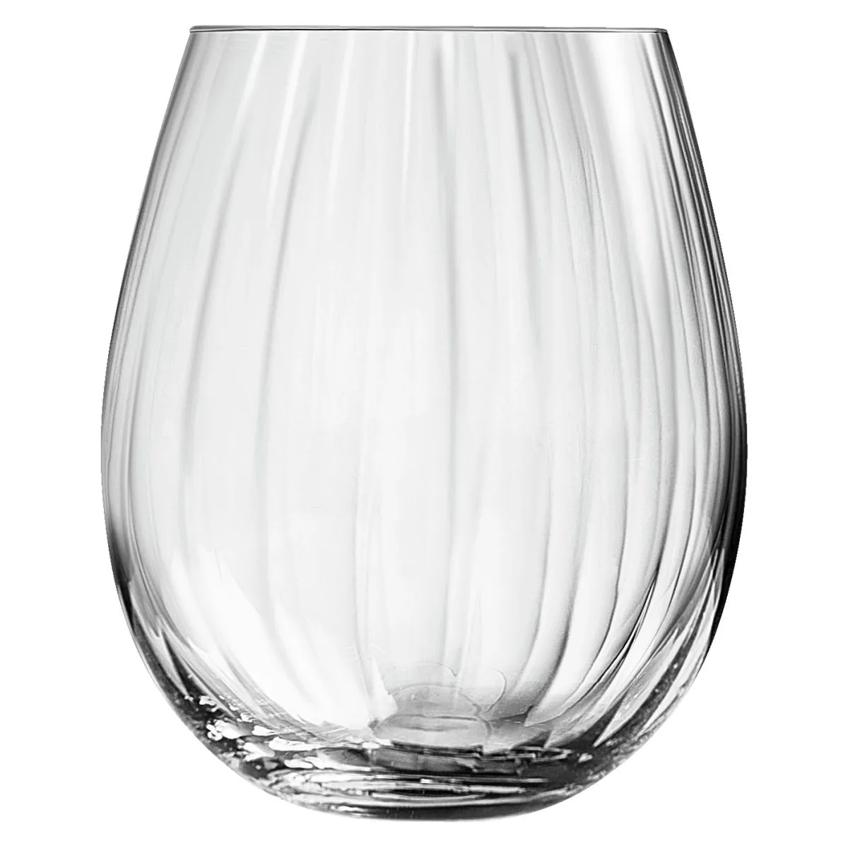 6x royal leerdam Bicchiere acqua Adora con rilievo; 410 ml, 8.57x10.4 cm (ØxH); trasparente; 6 pz. / Pacco