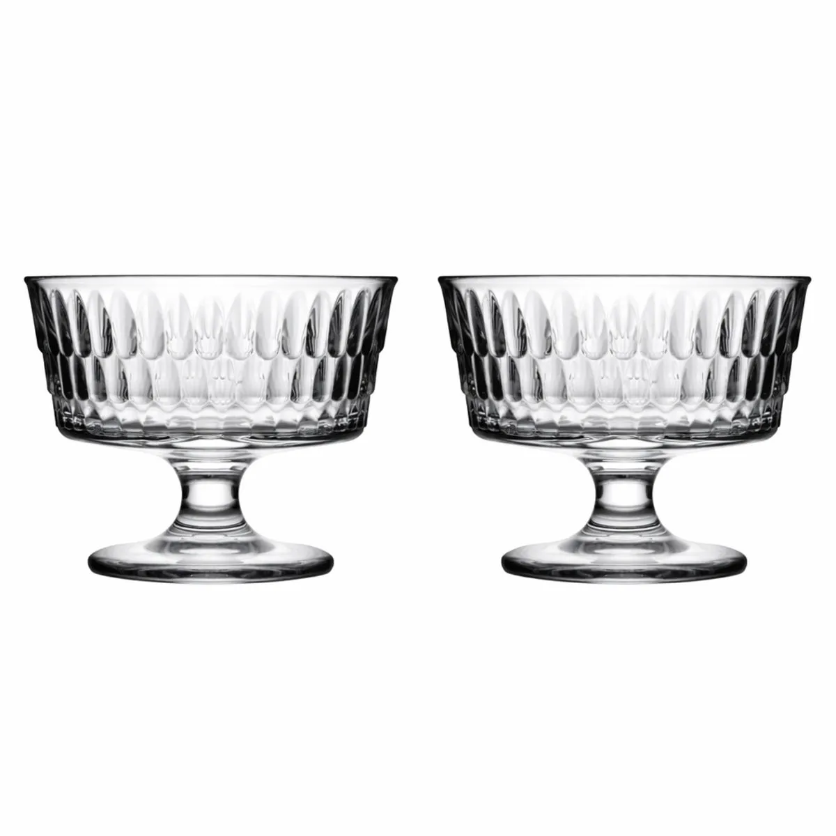 2x Pasabahçe Coppetta dessert Rain 240 ml; 240 ml, 10.3 cm (Ø); trasparente; 2 pz. / Pacco