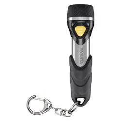 Mini torcia con anello portachiavi Key Chain Light ( LED 12 lm ) DAY LIGHT Nero e Silver 016605101421