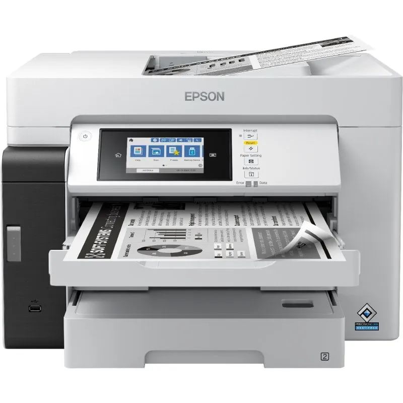 Epson EcoTank Pro ET-M16685 Stampante multifunzione monocromatica A3+ WiFi fronte-retro, bianca