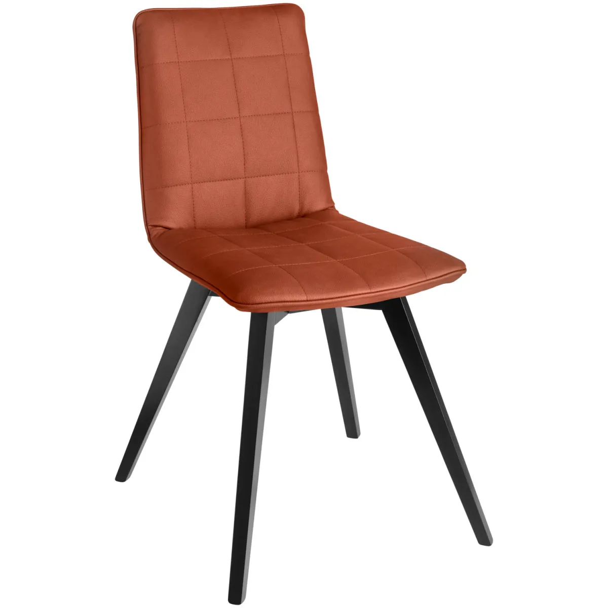 2x VEGA Sedia a guscio Milaria in similpelle, 2 pezzi; 60x51x88.5 cm (LxPxH); seduta cognac, struttura nero; 2 set / Pacco