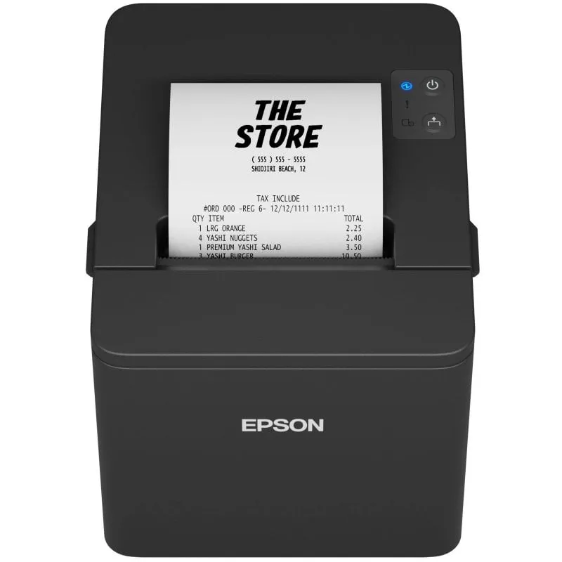 Stampante termica Epson TM-T20IV USB RS-232 Ethernet con taglierina automatica e codici a barre