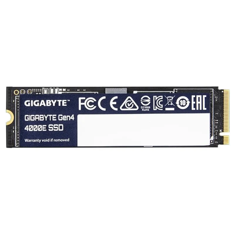 Gigabyte Gen4 4000E SSD 1 TB M.2 NVMe PCIe 4.0 4000 MB/s 3D NAND 2280 Disco rigido ultraveloce
