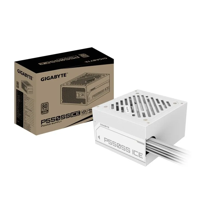 Alimentatore Gigabyte 550W 80 PLUS Silver ATX Bianco Protezione avanzata