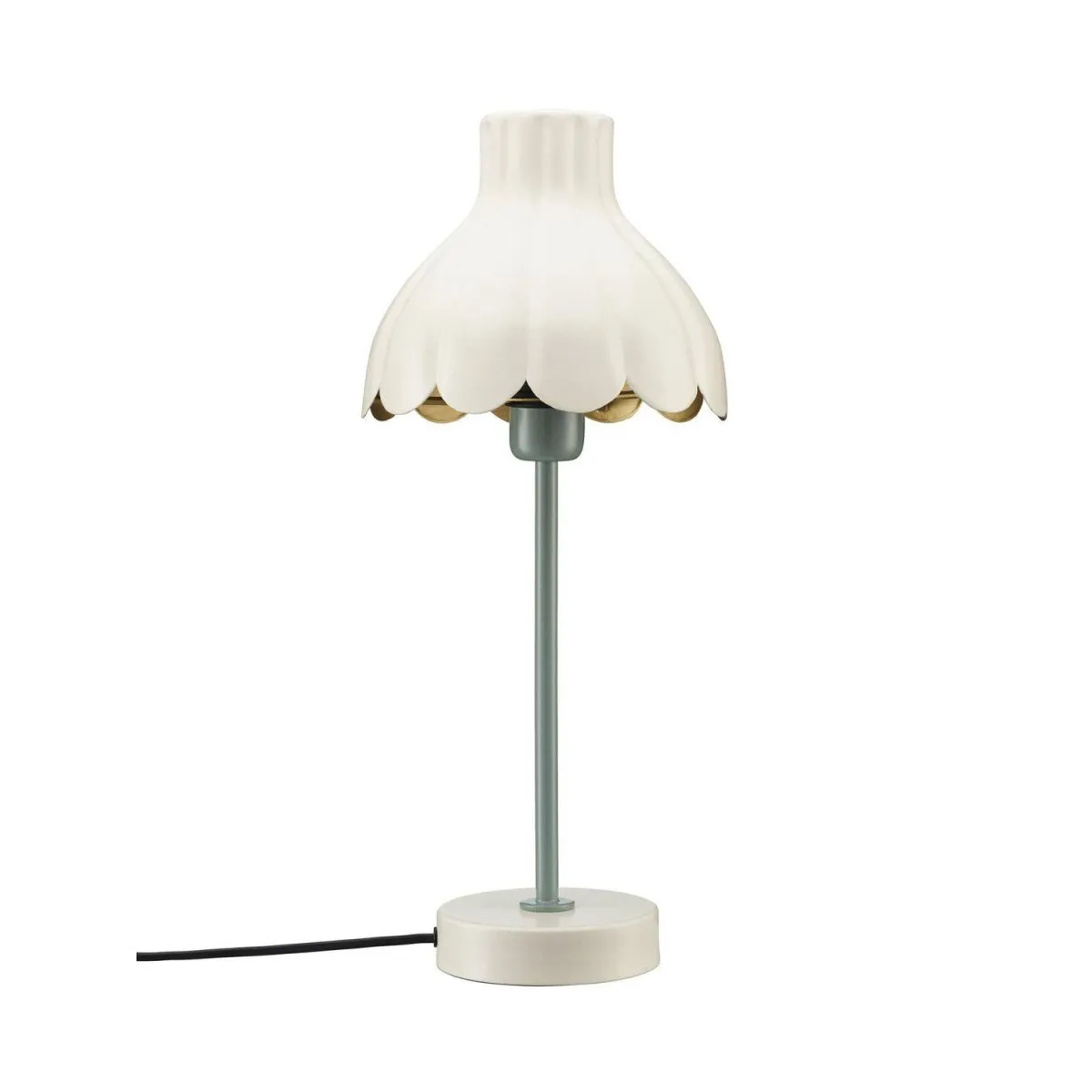 PR Home Lampada da tavolo Wera; 47x20x47 cm (LxLxH); bianco crema