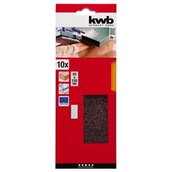 Set fogli abrasivi carta non forata levigatrici orbitali 10 pz (93x230 mm grana P60) 815060