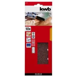 Set fogli abrasivi carta preforata levigatrici orbitali 10 pz (93x230 mm grana P40) 818204