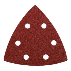 Set fogli abrasivi carta preforata levigatrici delta 5 pz (93x93 mm grana P60) QUICK STICK 492806