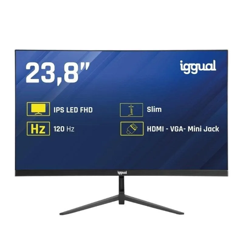 Monitor PC iggual IGG319413 23.8" FullHD 120Hz IPS Frameless 1ms HDMI VGA