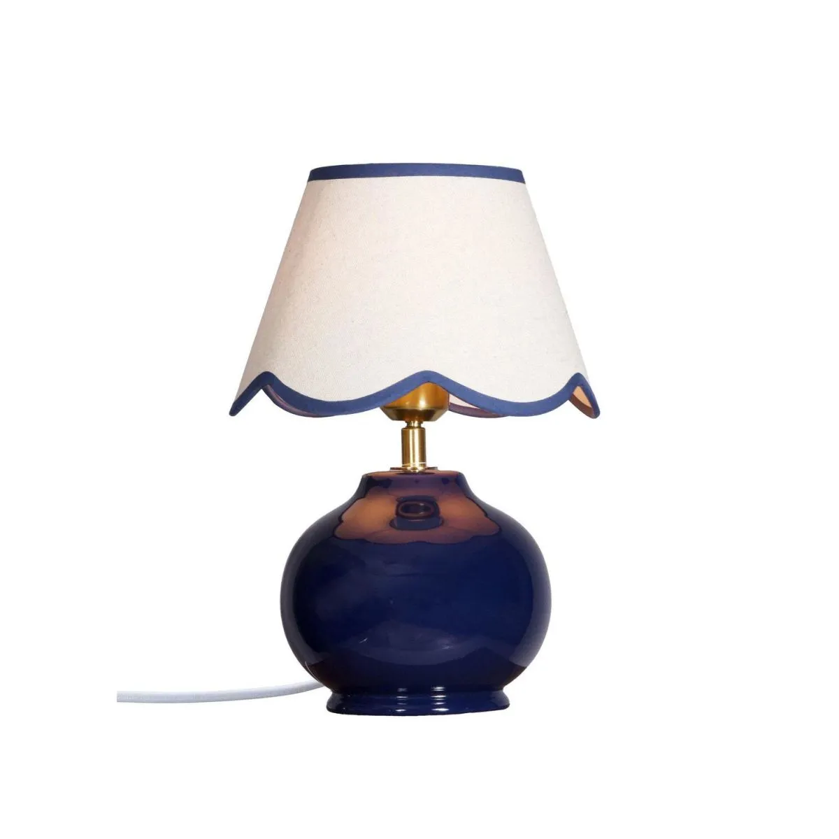 PR Home Lampada da tavolo Nell; 34x23x34 cm (LxLxH); blu