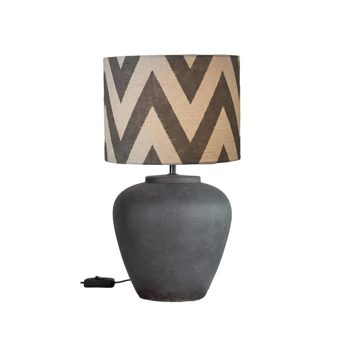 PR Home Lampada da tavolo Lilly; 43x25x43 cm (LxLxH); grigio