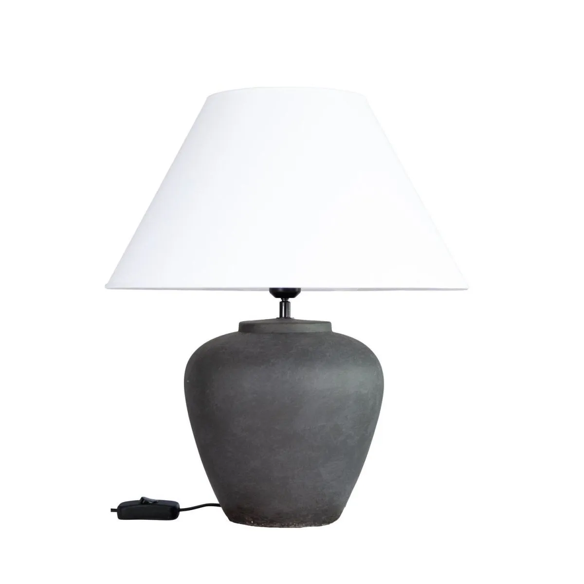 PR Home Lampada da tavolo Lilly; 41x35x41 cm (LxLxH); grigio