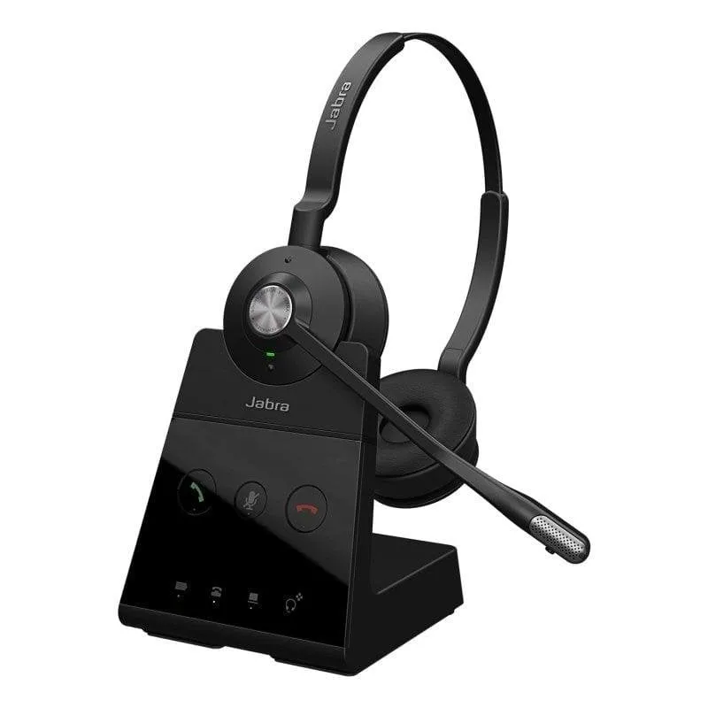 Auricolari Jabra Engage 65 SE wireless DECT con doppio microfono e protezione uditiva nero