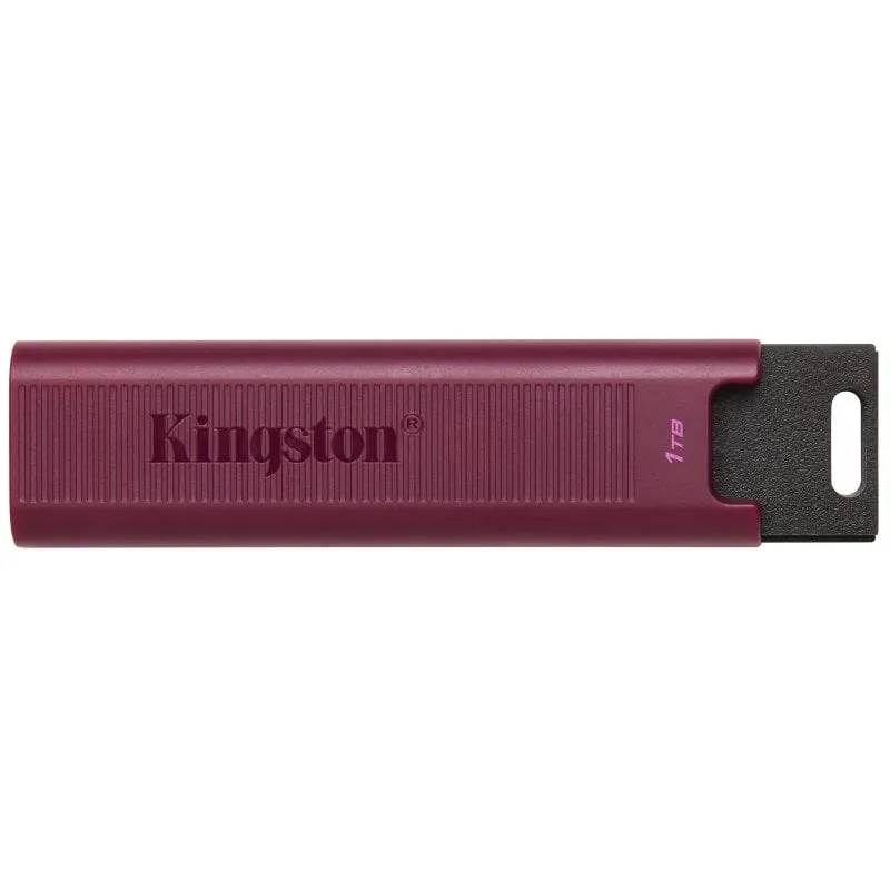 Unità flash USB-A Kingston DataTraveler Max da 1 TB, USB 3.2 Gen 2, rossa, 1000 MB/s